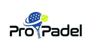 Logo for Padel sport in Slovenia with stylized racket and ball design.